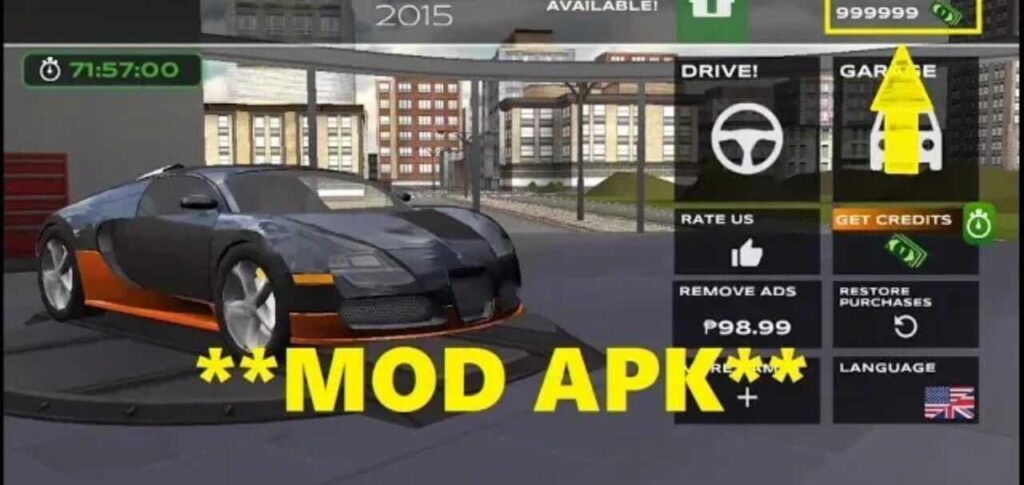 extreme car driving simulator hack mod